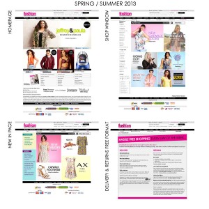 Fashion World SS13 Website